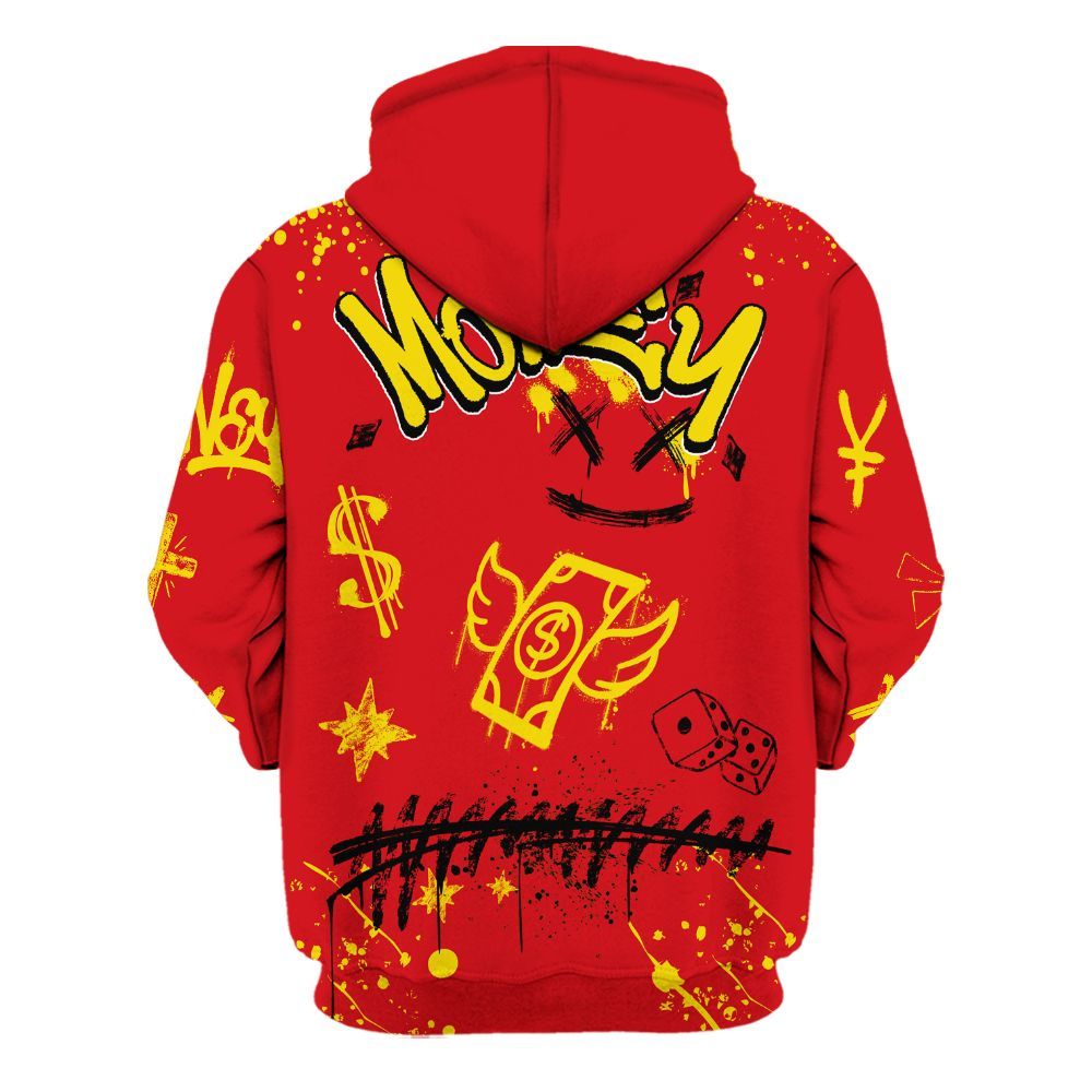 Hoodie To Match Ferrari 14s - Paid In Full Crayon All Over Print