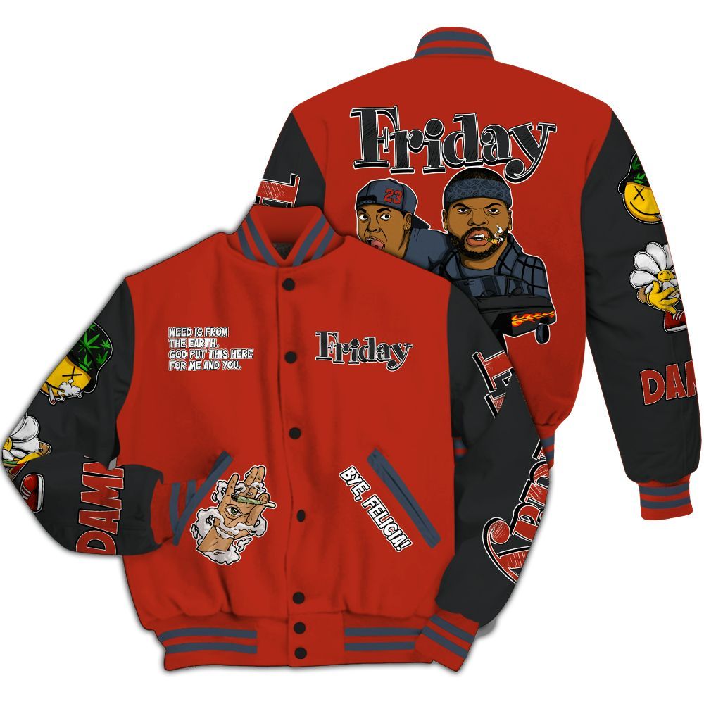 Varsity Jacket To Match Low Lucky Cat 1s - Friday Sneaker Stress Style All Over Print