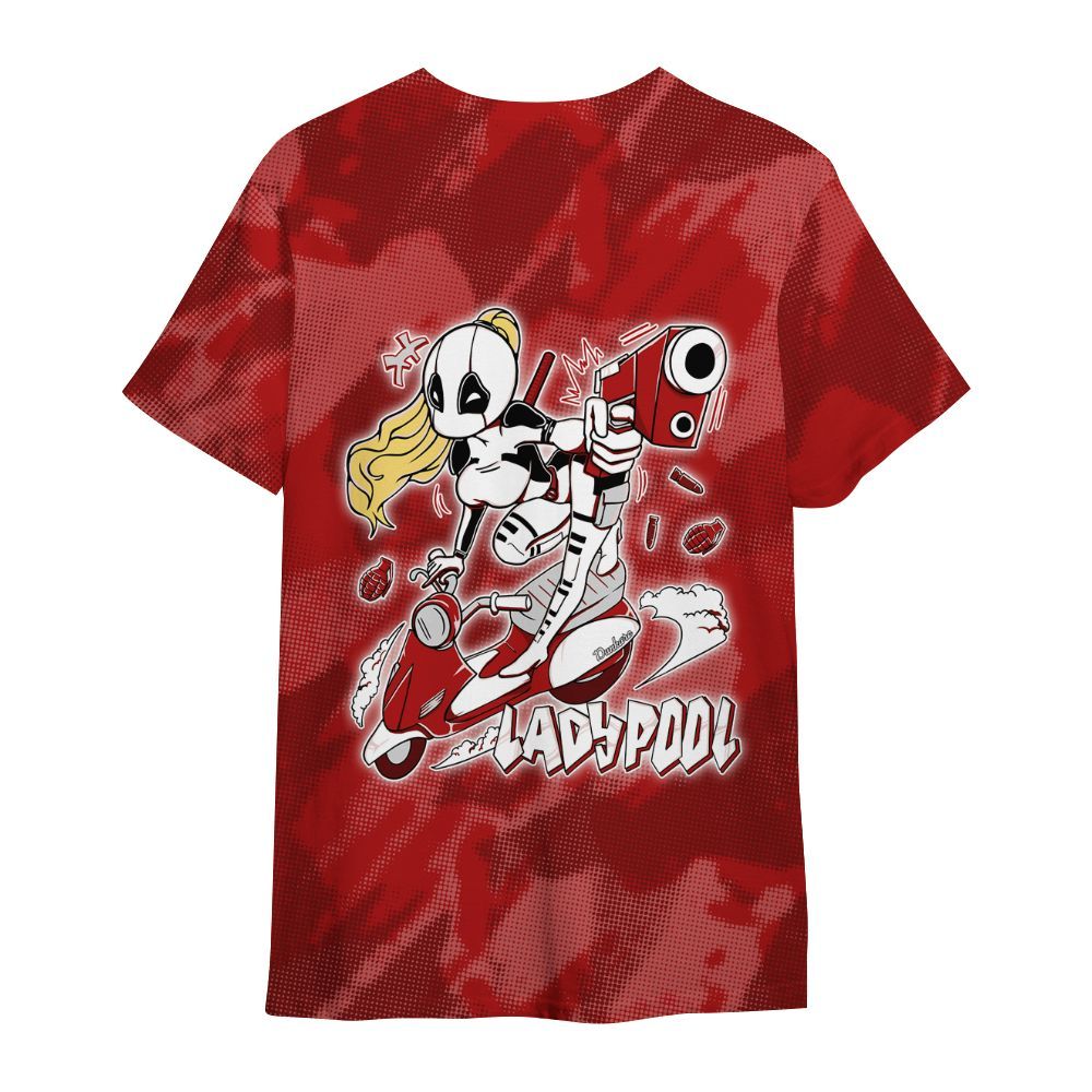 Shirt To Match Red Taxi 12s - Lady Pool Cartoon Abstract Halftone All Over Print