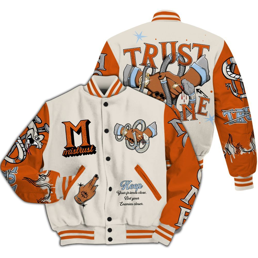 Varsity Jacket To Match SE Craft 5s - Trust No One Snake-Bite Street Style All Over Print