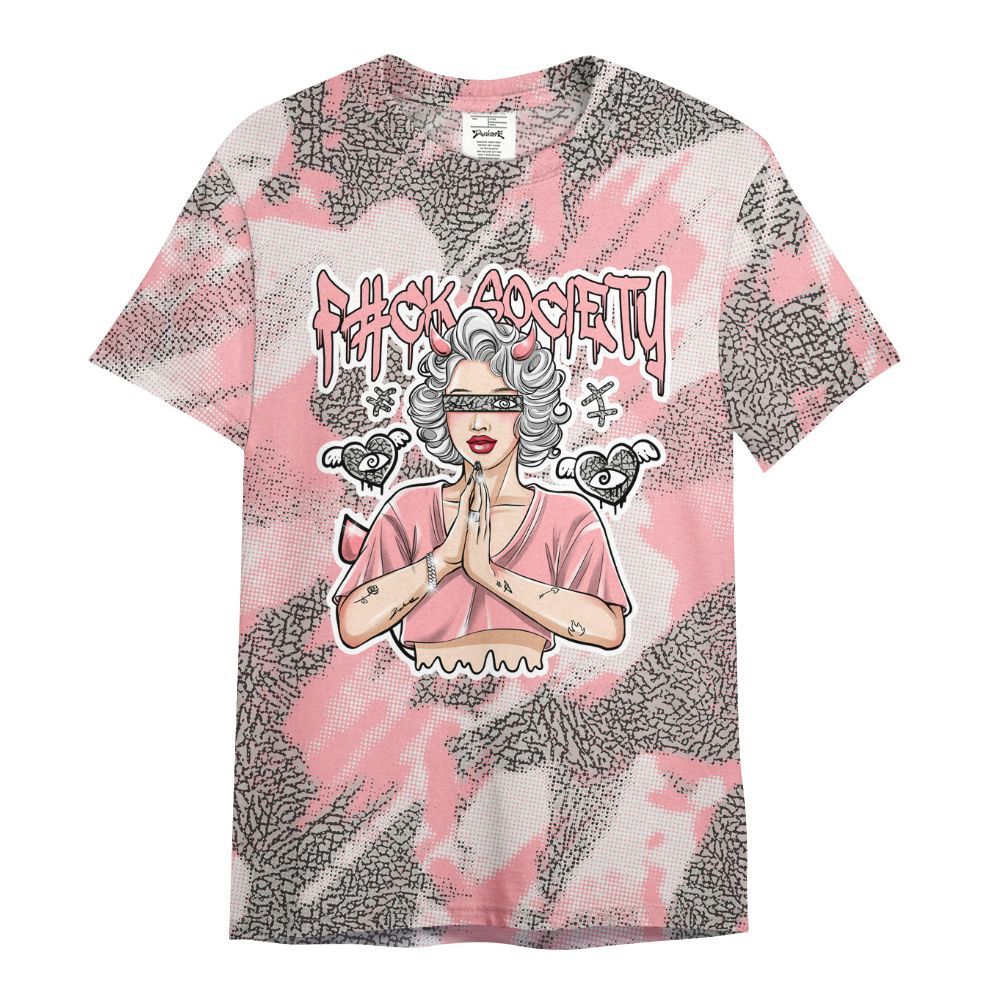 Shirt To Match Retro Wings 3s - F#ck Xociety Halftone All Over Print