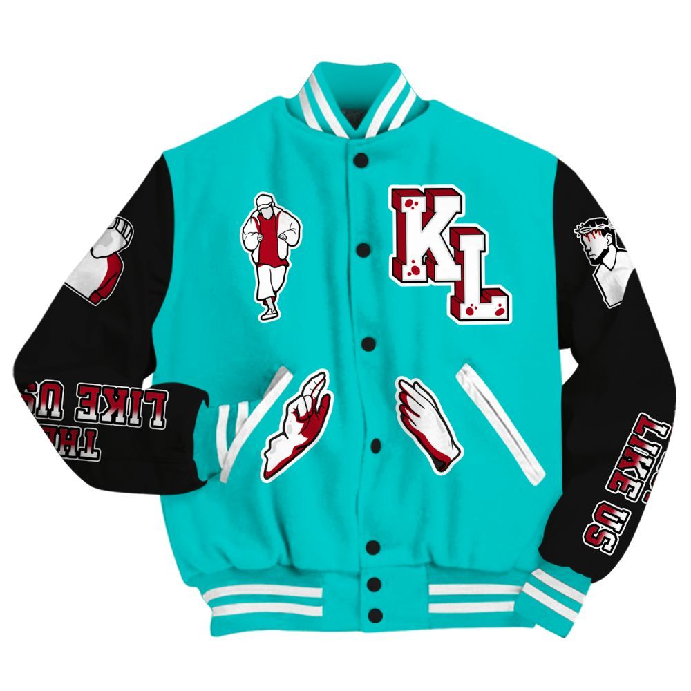 Varsity Jacket To Match Air Griffey Max 1 Freshwater - Dislike Us Graphic All Over Print