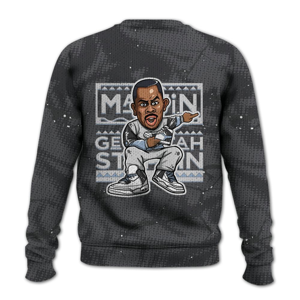 Knitted Sweater To Match Reverse Oreo 6s - Get Tag Sneakers Steppin' Graphic Crack