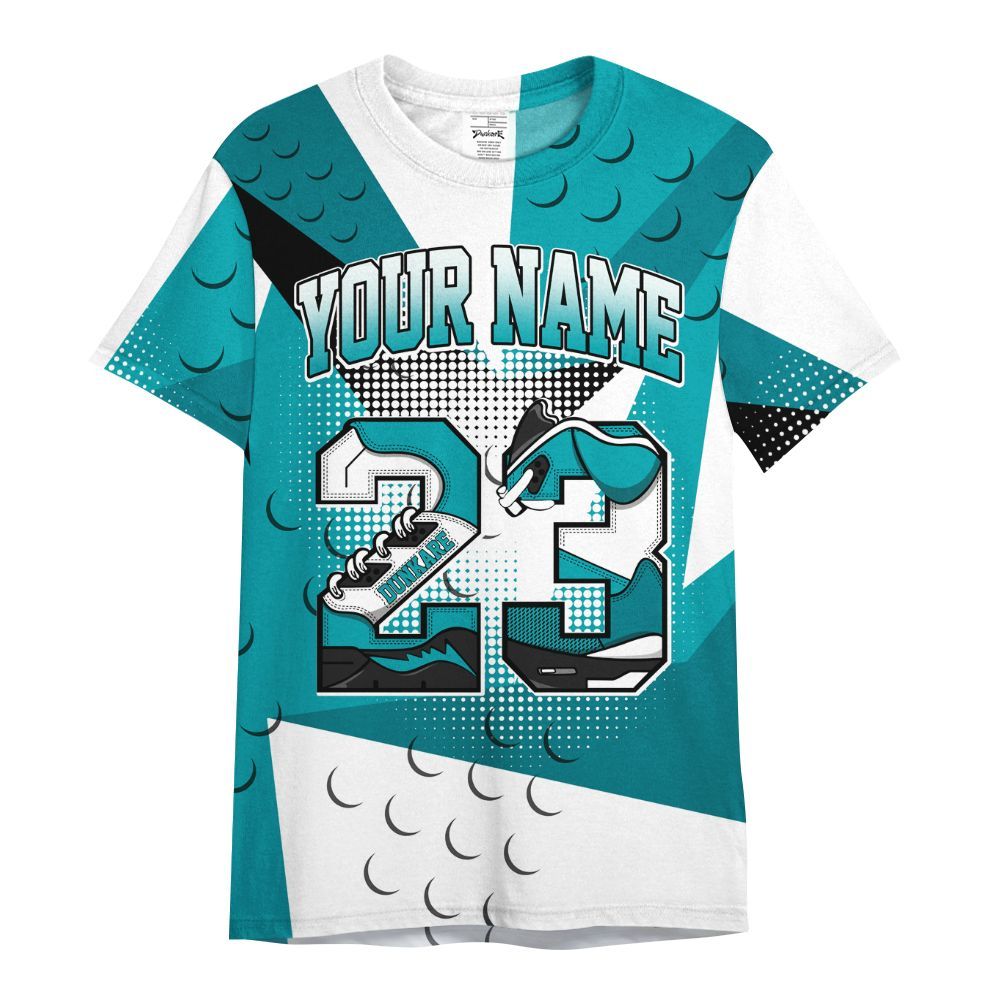 Shirt To Match Air Griffey Max Aquamarine 1s - Poly Custom Name Number 23 5s All Over Print