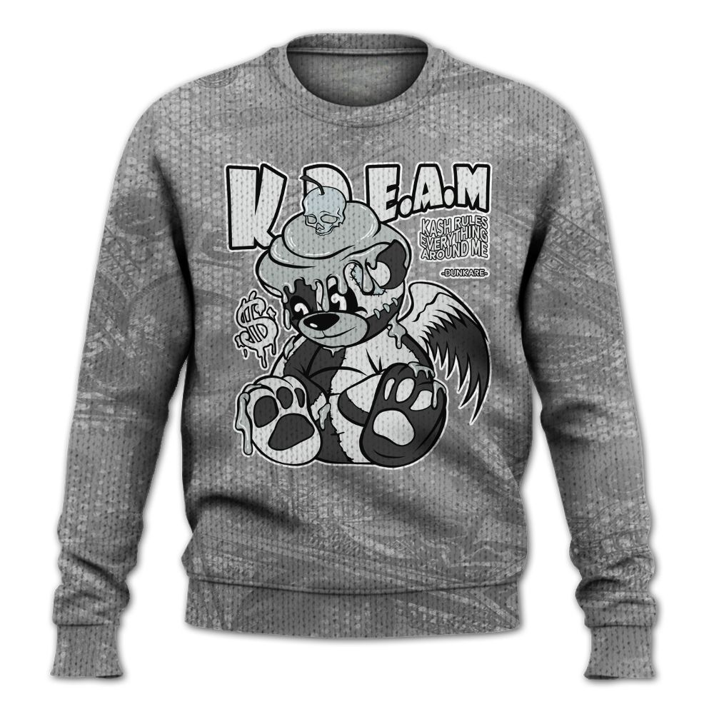 Knitted Sweater To Match Black Wolf Grey 12s - Loot Bear