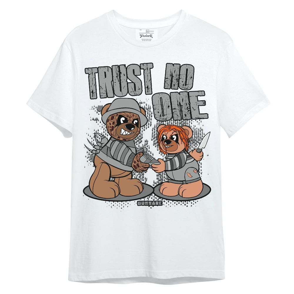Shirt To Match Black Wolf Grey 12s - Trust No One Bear Unisex Shirt