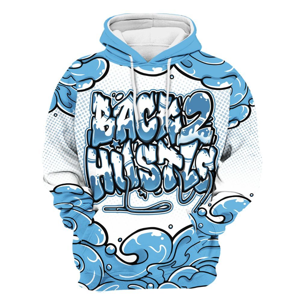Hoodie To Match Melo 12s - Back 2 Hustles Typo All Over Print