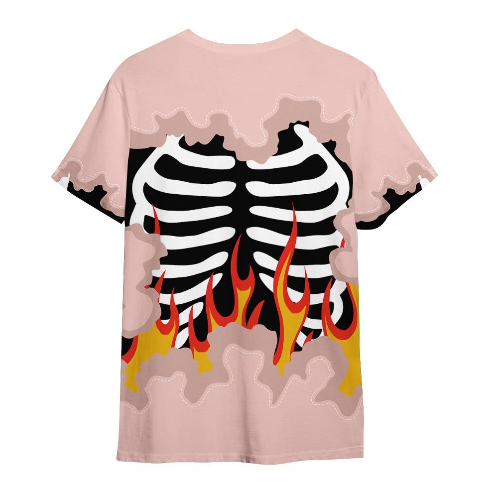 Shirt To Match Low Legend Pink 11s - G.O.A.T 23 Skeleton Flame Shirt Outfit