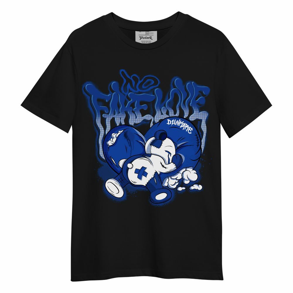 Shirt To Match Air Foamposite One Royal - No Fake Love Unisex Shirt