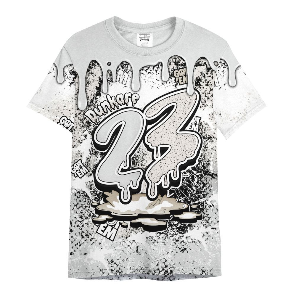 Shirt To Match Retro Reverse Metallic 5s - Dripping 23 Drip All Over Print