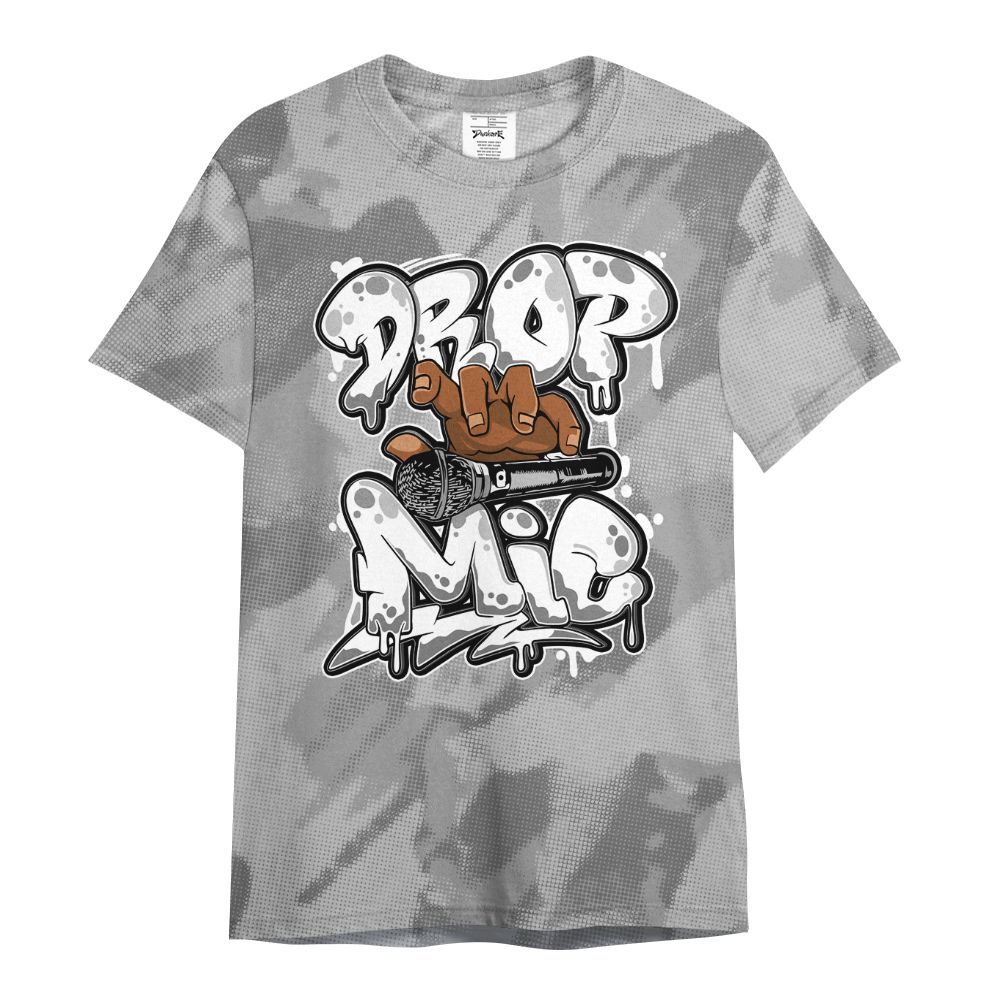 Shirt To Match Black Wolf Grey 12s - Drop Mic Abstract