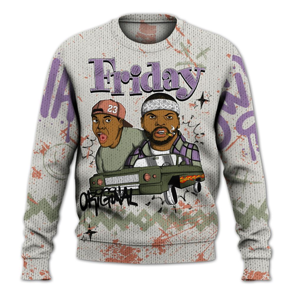 Knitted Sweater To Match Dunk Low Floral Swoosh 2025 - Friday Sneaker Crayon