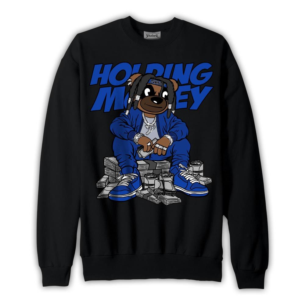 Sweatshirt To match Air Foamposite One Royal Sweatshirt - Possessing Moneys Bear Graphic