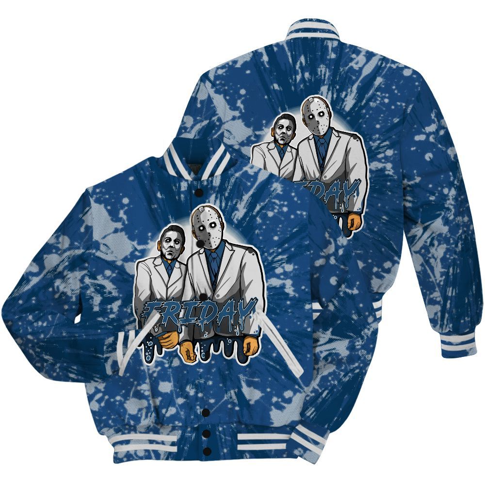 Varsity Jacket To Match High OG Midnight Navy 1s Shirt - Friday Halloween Graphic Luxury All Over Print