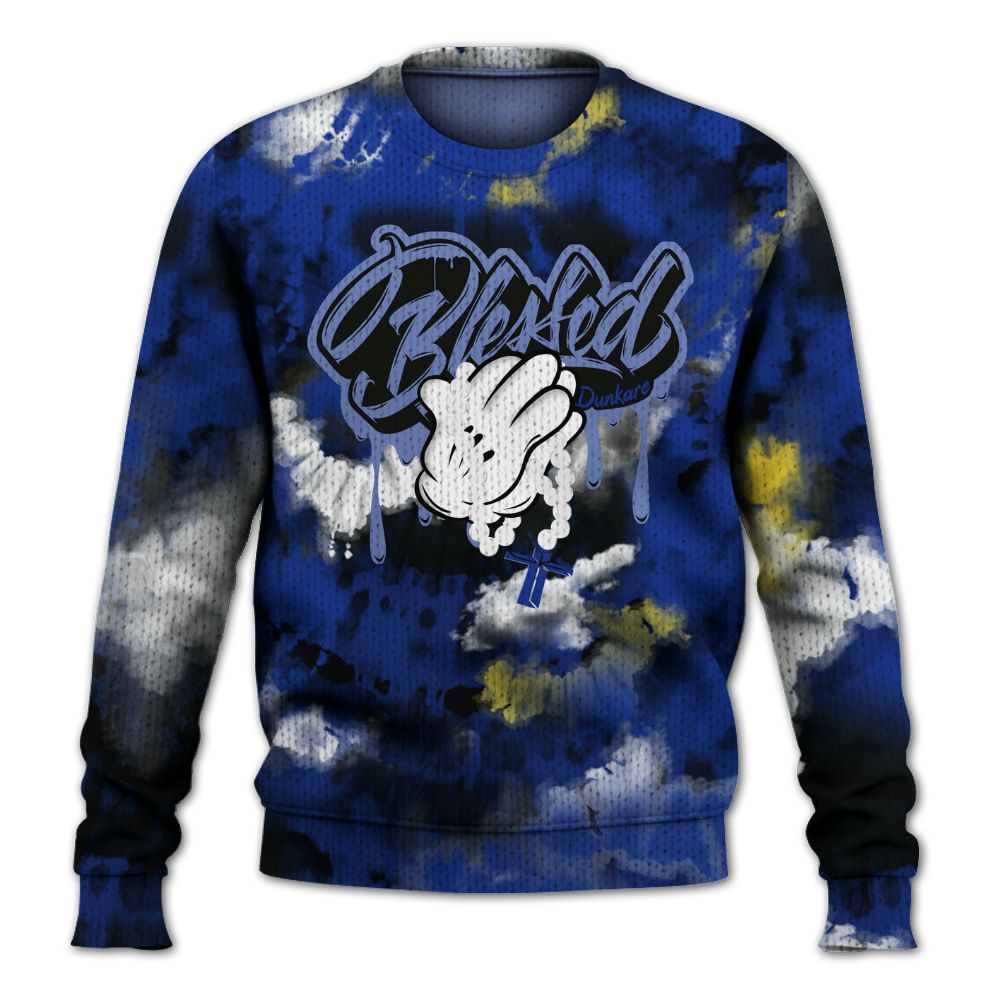 Knitted Sweater To Match Laney 14s - God Blessed Tie Dye