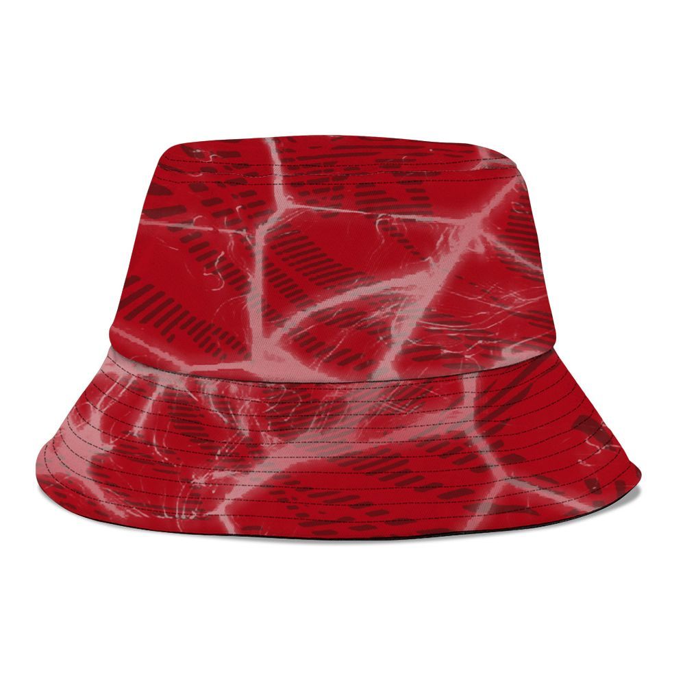 Bucket Hat To Match Bred Velvet 11s - Havok Bear Graphic
