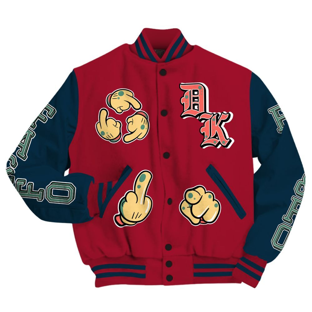 Varsity Jacket To Match Mid Multi Color 2022 1s - F Around Find Out Graphic All Over Print