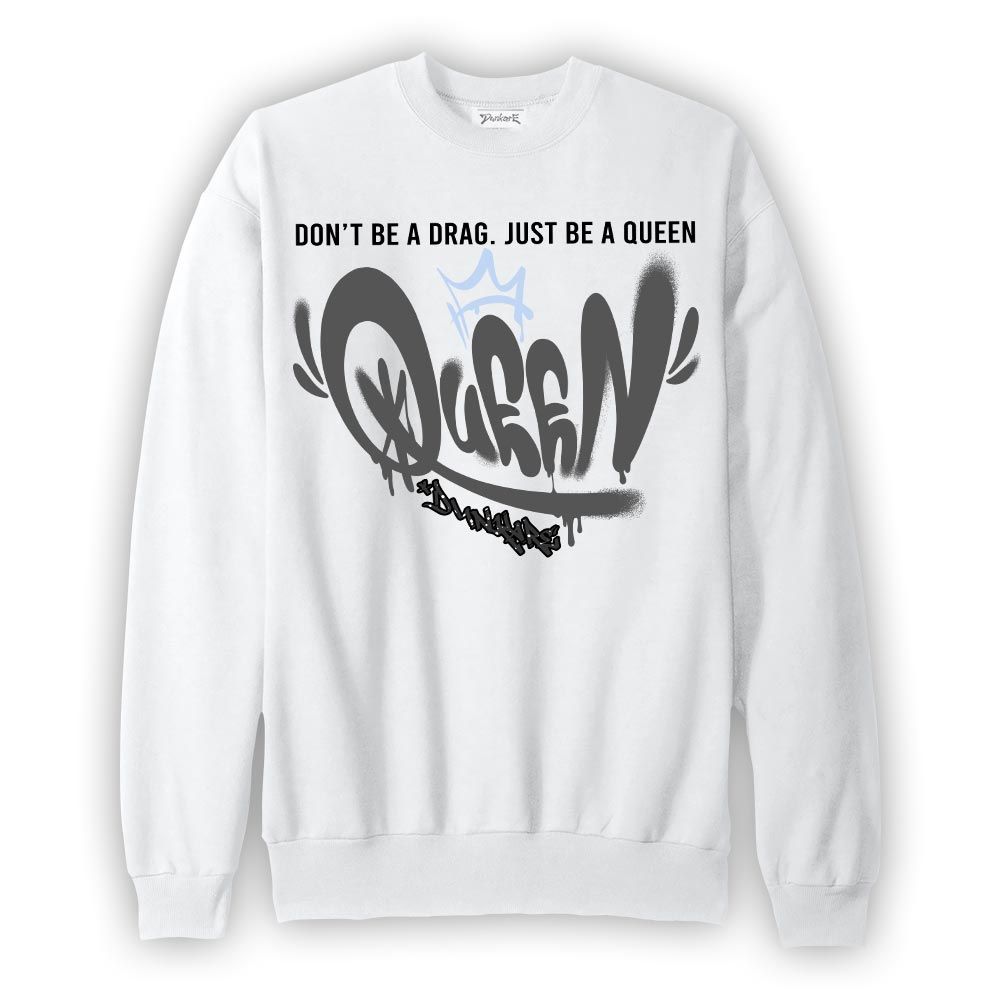 Sweatshirt To match Reverse Black White 6s Sweatshirt - Queen Graffiti Graphic