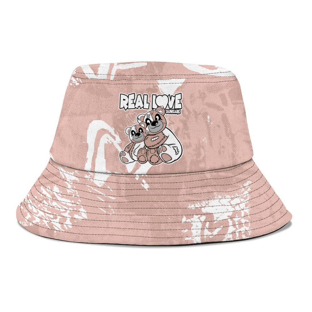 Bucket Hat To Match Low Legend Pink 11s - Sincere Fondness Bear Graphic