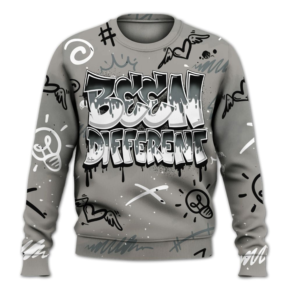 Sweatshirt To Match Cool Grey 9s - Drip Built Di2ferent All Over Print