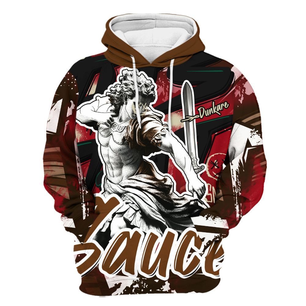 Hoodie To Match Archaeo Brown 5s - This That Sauce Retro All Over Print