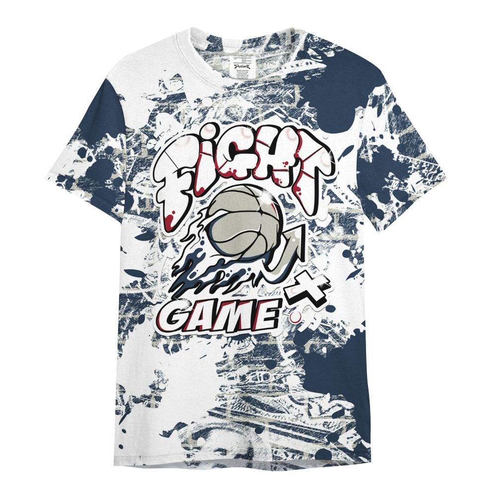 Shirt To Match Navy Blue 2024 6s - Fighter Games Graphic Street Art All Over Print
