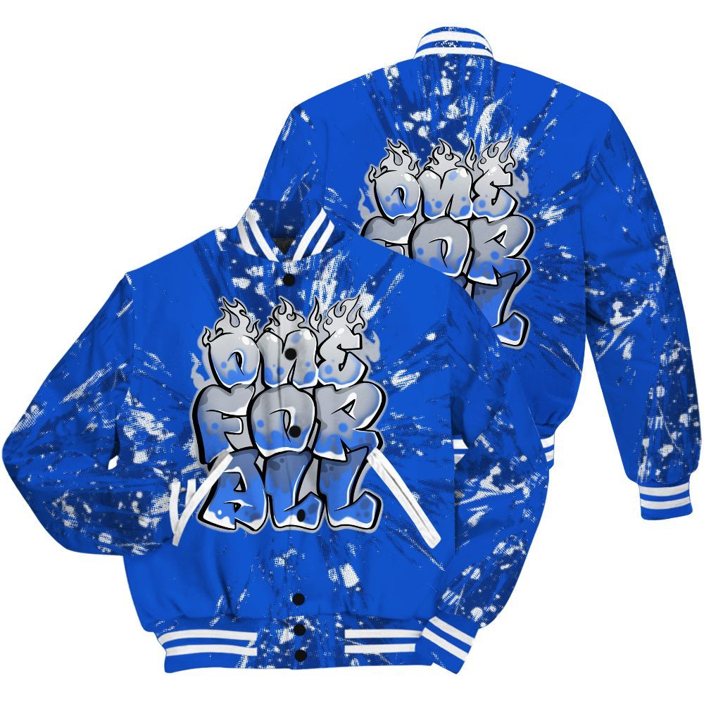 Varsity Jacket To Match Air Foamposite One Royal Shirt - Ones For All Graphic Luxury All Over Print