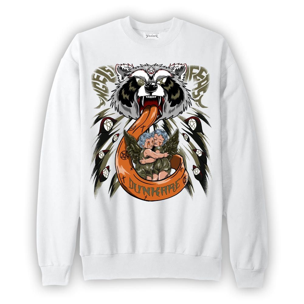 Sweatshirt To match Sweatshirt Angels Feast Raccoon, Olive 5s, To Match Sneaker Olive 5s DNY