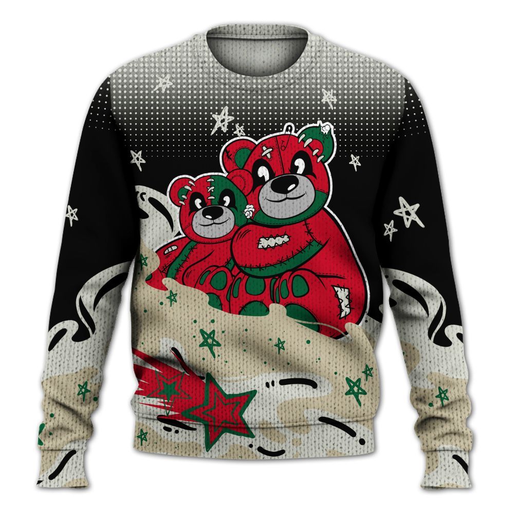 Knitted Sweater To Match El Grito 5s - Sincere Fondness Bear Stars