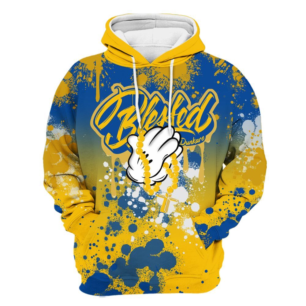 Hoodie To Match High Laney 1s - God Blessed Ink Drip All Over Print