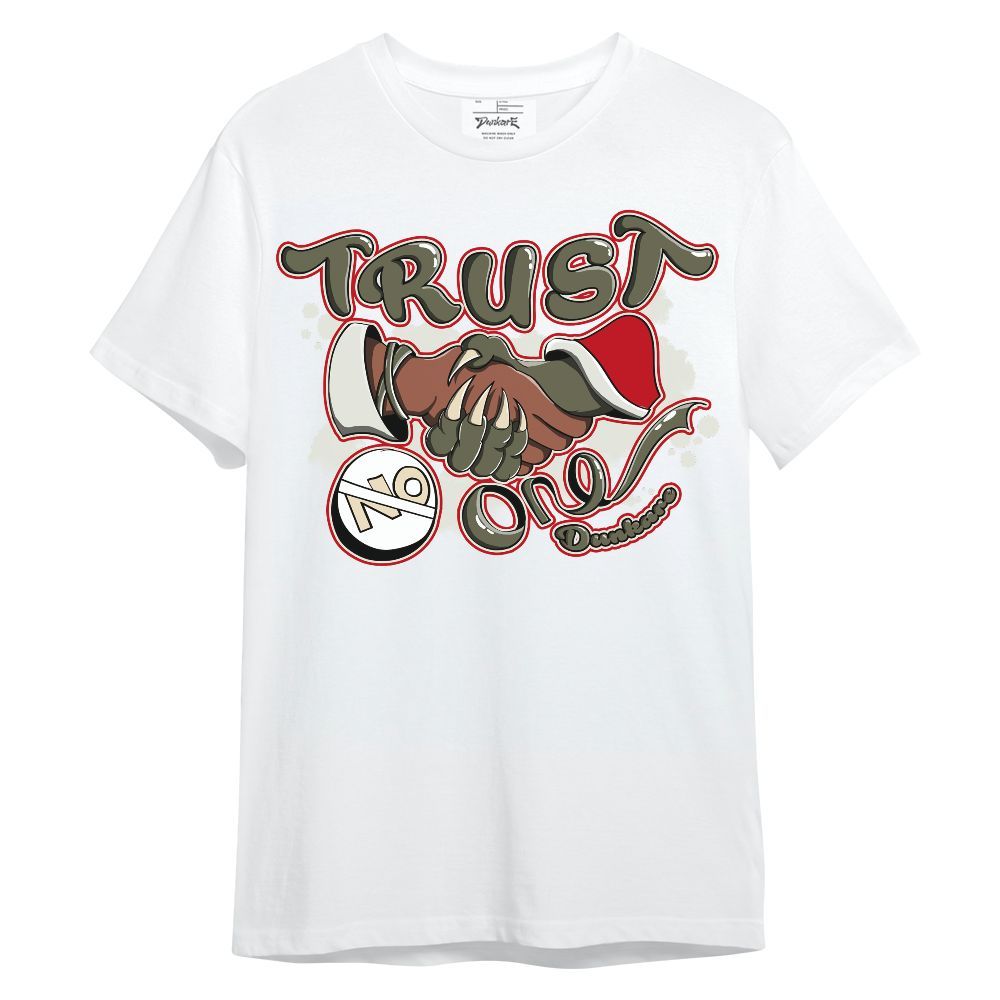 Shirt To Match Travis Scott Low OG Medium Olive 1s - Devil Trust No One Unisex Shirt