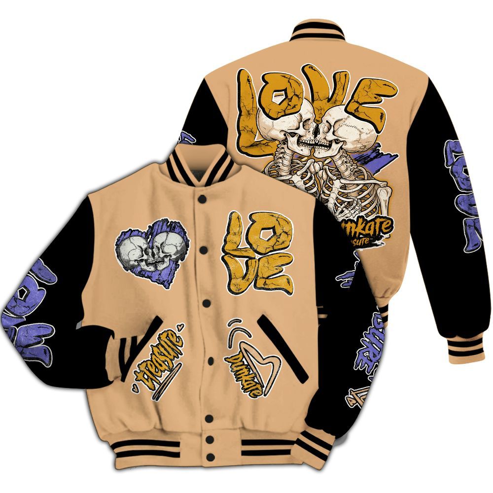 Varsity Jacket To Match SE Afrobeats 7s - Skull Bear All Over Print
