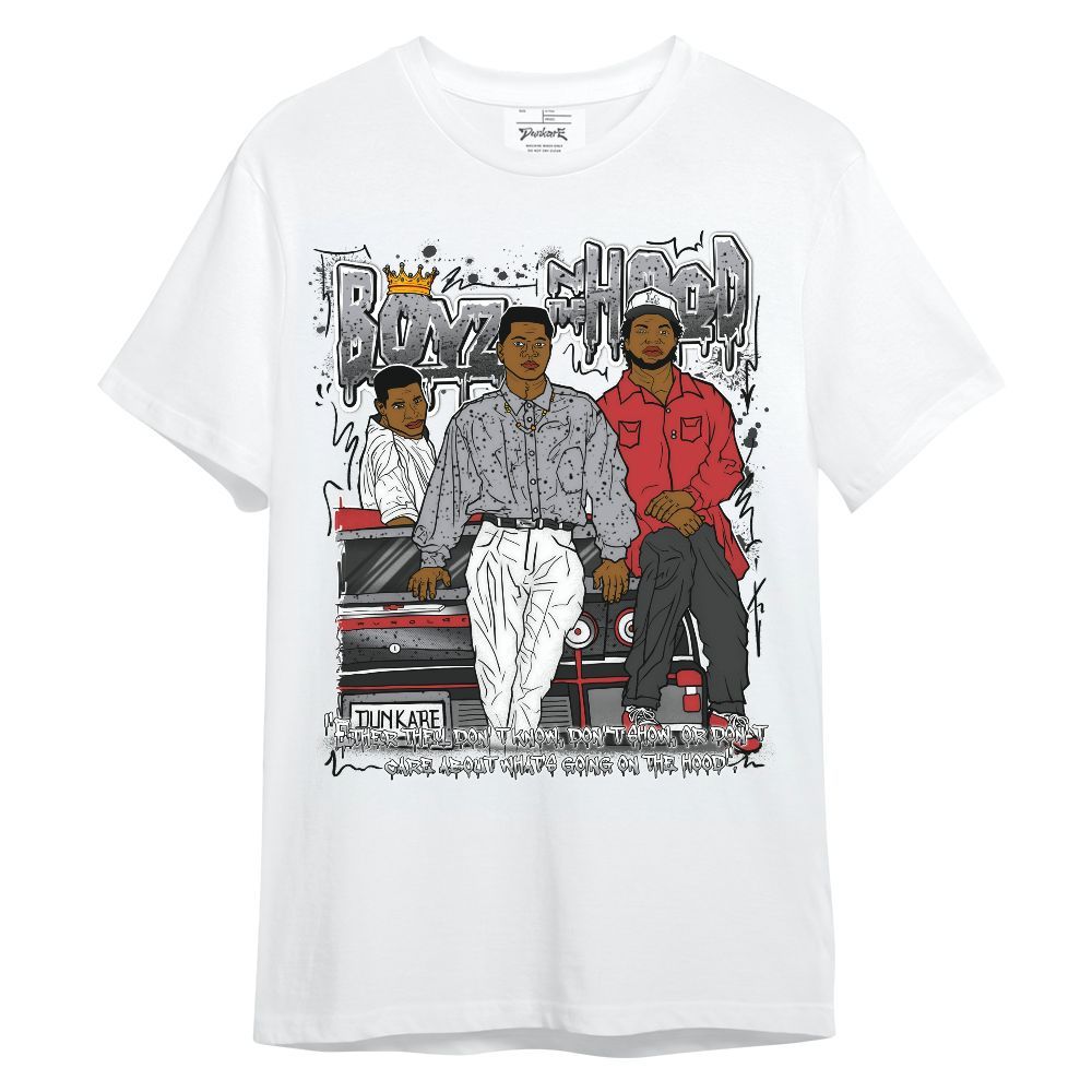 Shirt To Match White Cement 4s - BoyzZ The Hood 90s Graphic