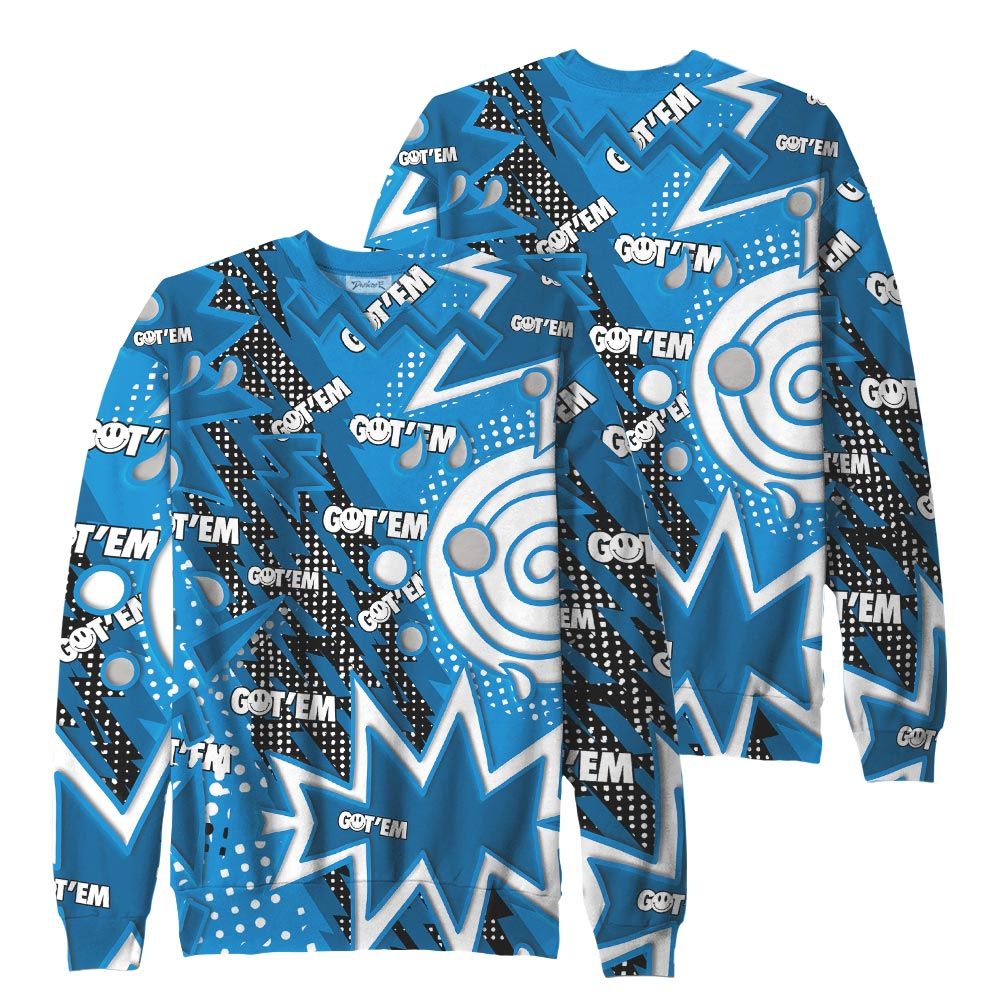 Sweatshirt To Match, Industrial Blue 4s Sweatshirt, Retro Vintage 90s Sweatshirt Outfit 903 NCT