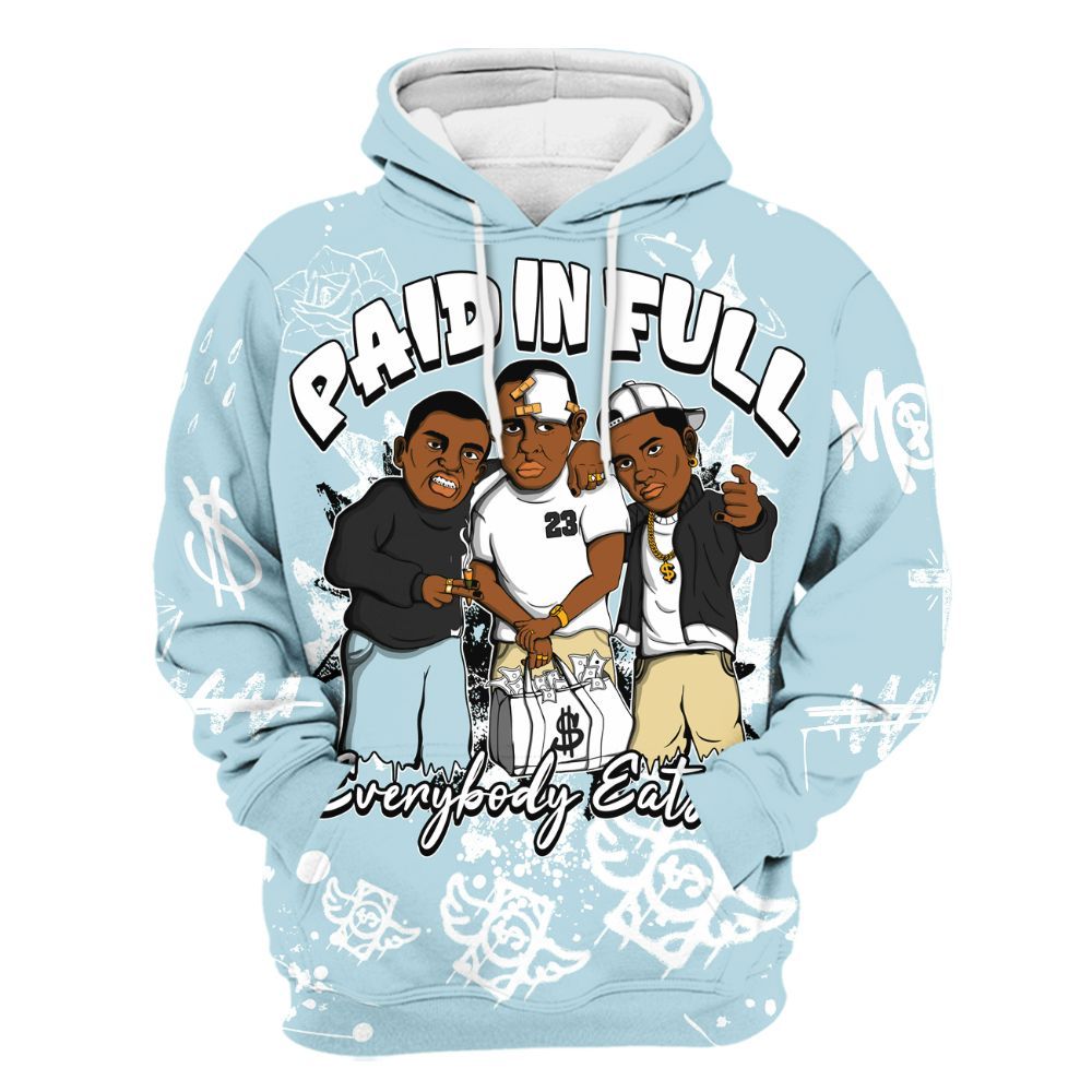 Hoodie To Match Low Year Of The Snake 11s - Everybody Paid In Full Crayon All Over Print