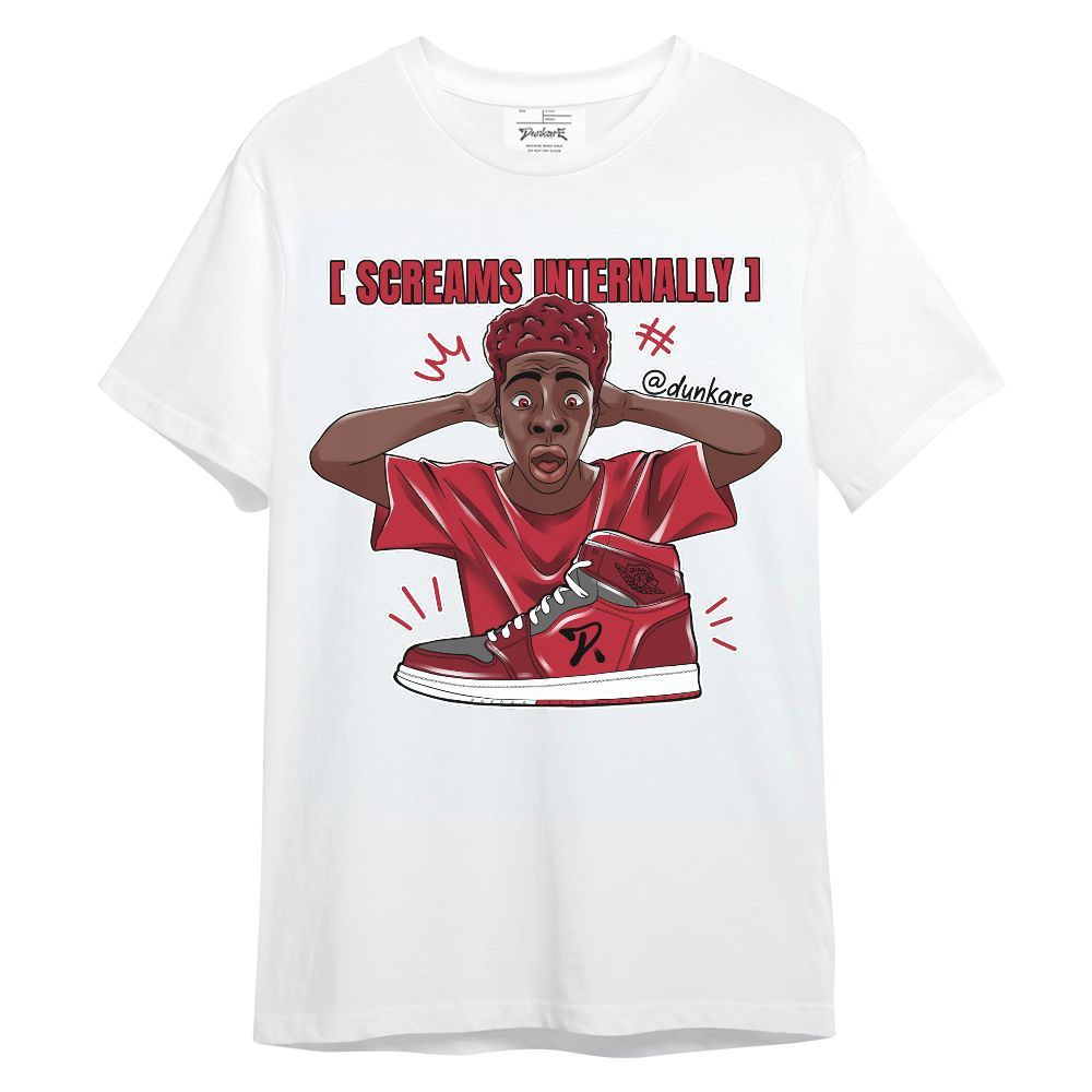 Shirt To Match Red Flint 13s - Scream Internally Unisex Shirt