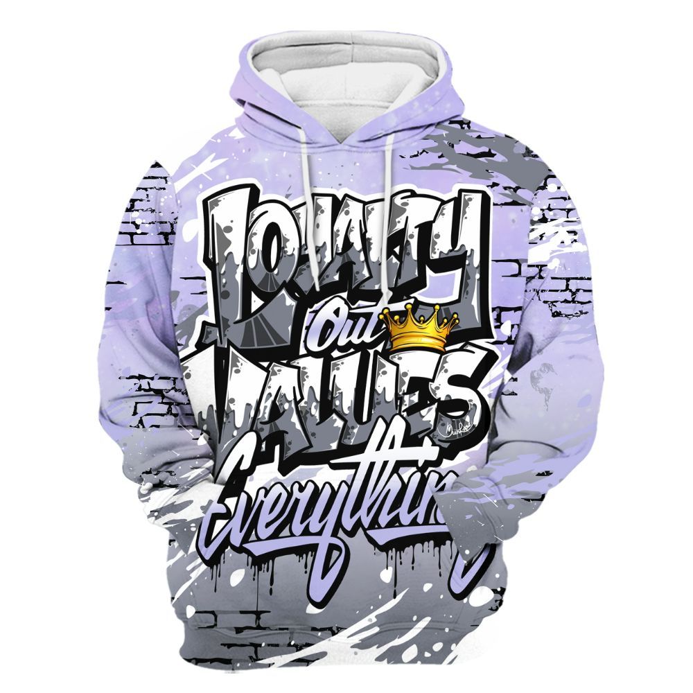 Hoodie To Match Zen Master 4s - Values Of Loyalty Drip All Over Print