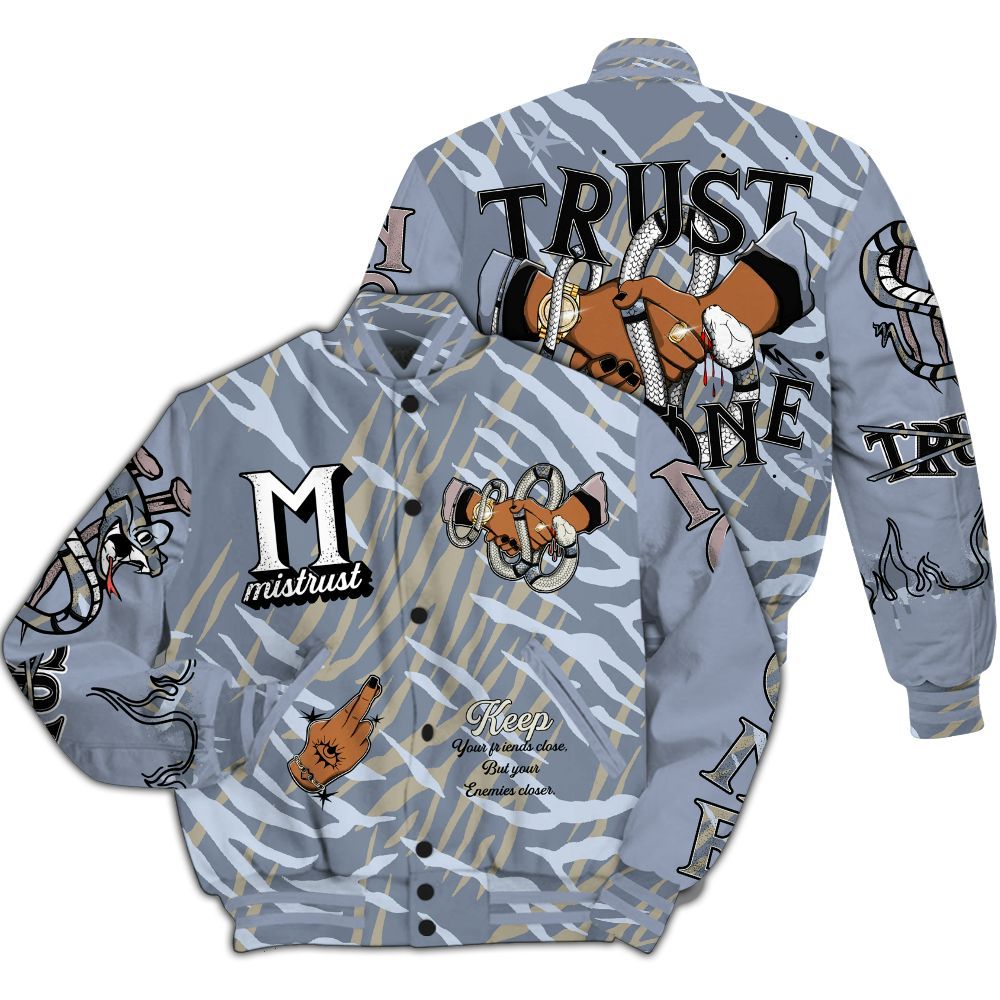 Varsity Jacket To Match Ja 2 Induction - Trust No One Snake-Bite Street Style All Over Print