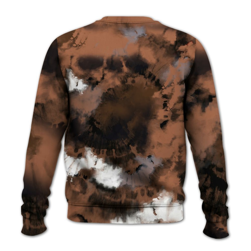 Sweatshirt To Match Air Foamposite Metallic Copper - God Blessed Tie Dye All Over Print