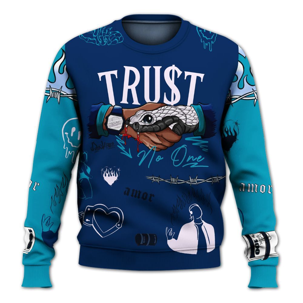 Sweatshirt To Match Kobe 5 X-Ray - Snake Trust No One All Over Print