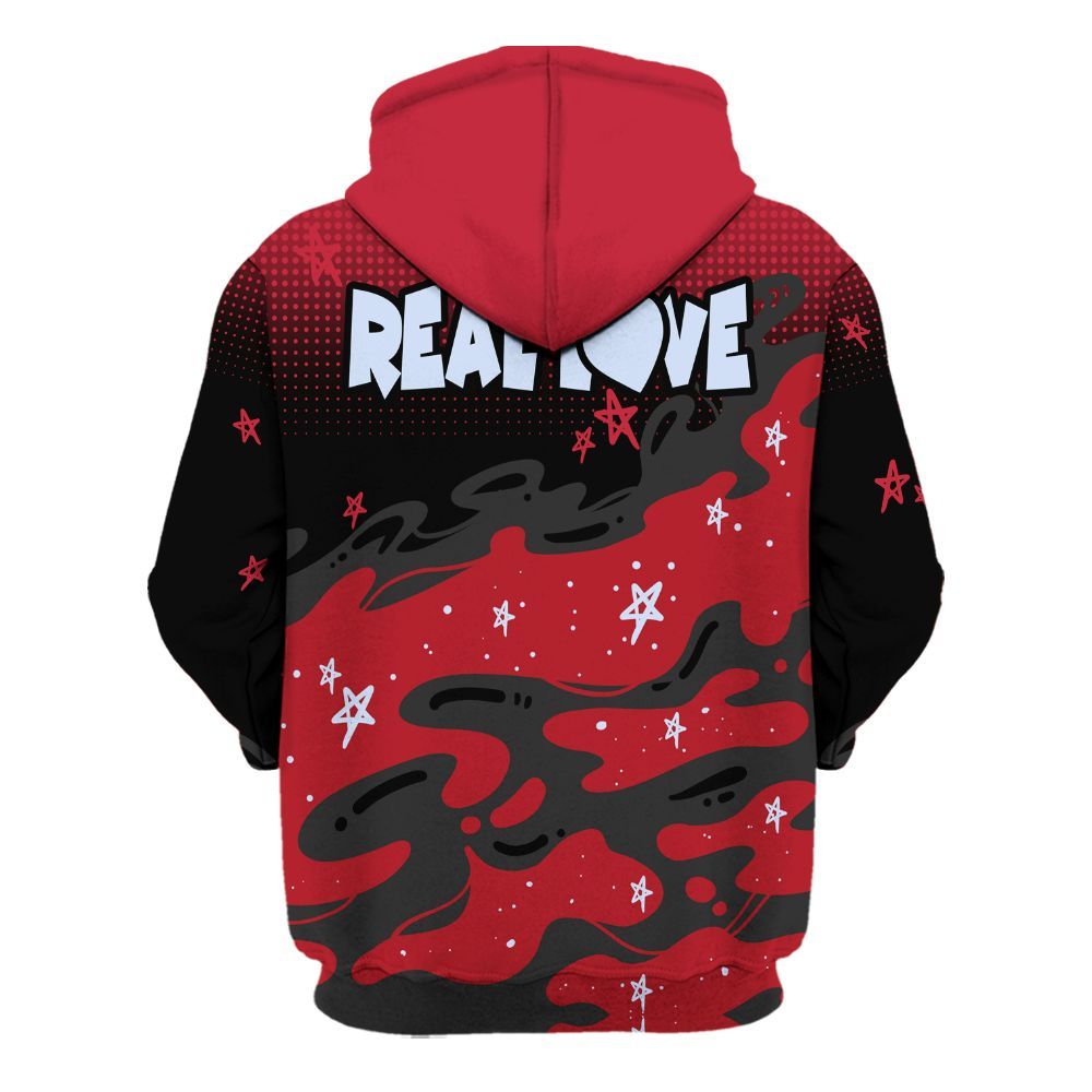 Hoodie To Match Toro Bravo 6s - Sincere Fondness Bear Stars All Over Print