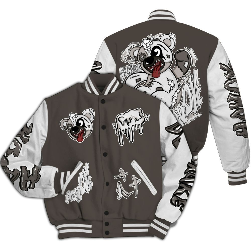 Varsity Jacket To Match Baroque Brown 12s - Havok Bear All Over Print