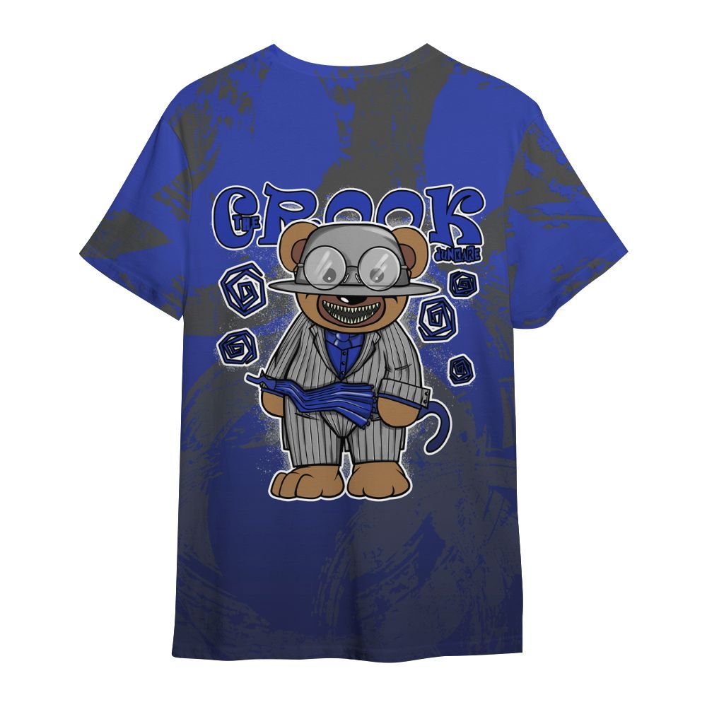 Shirt To Match Air Max Plus Black Racer Blue - Swindler Bear Circle Slpash All Over Print