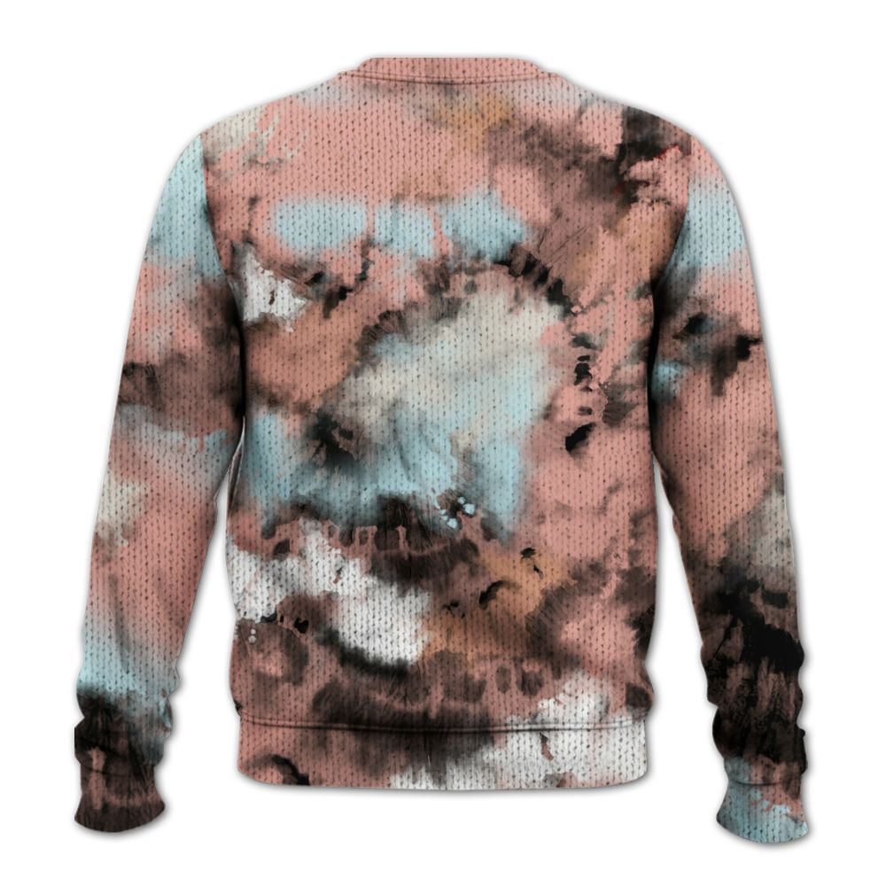 Knitted Sweater To Match Dunk Low Glacier Arctic - SNEAKER Girl Money Drip Tie Dye