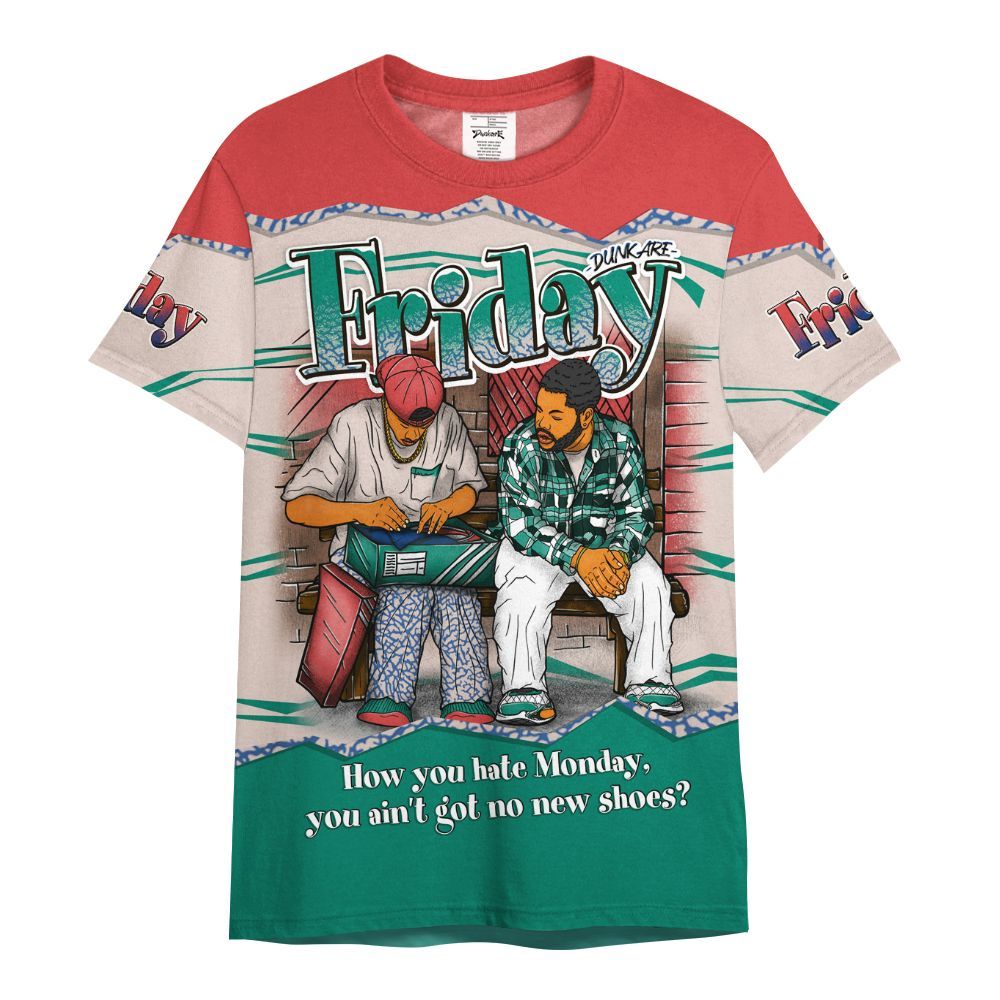 Shirt To Match Retro Chalk & Track Red 3s - Friday Movie 90s TV All Over Print