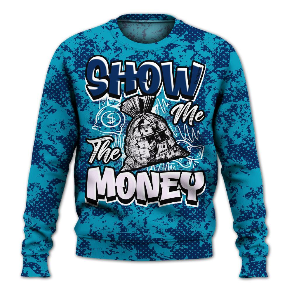 Sweatshirt To Match Kobe 5 X-Ray - Show Me The Money Retro All Over Print