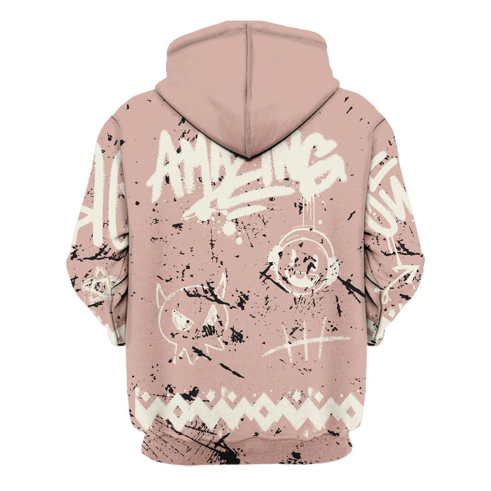 Hoodie To Match Air Force Low 1 Arctic Orange - Friday Sneaker Crayon All Over Print