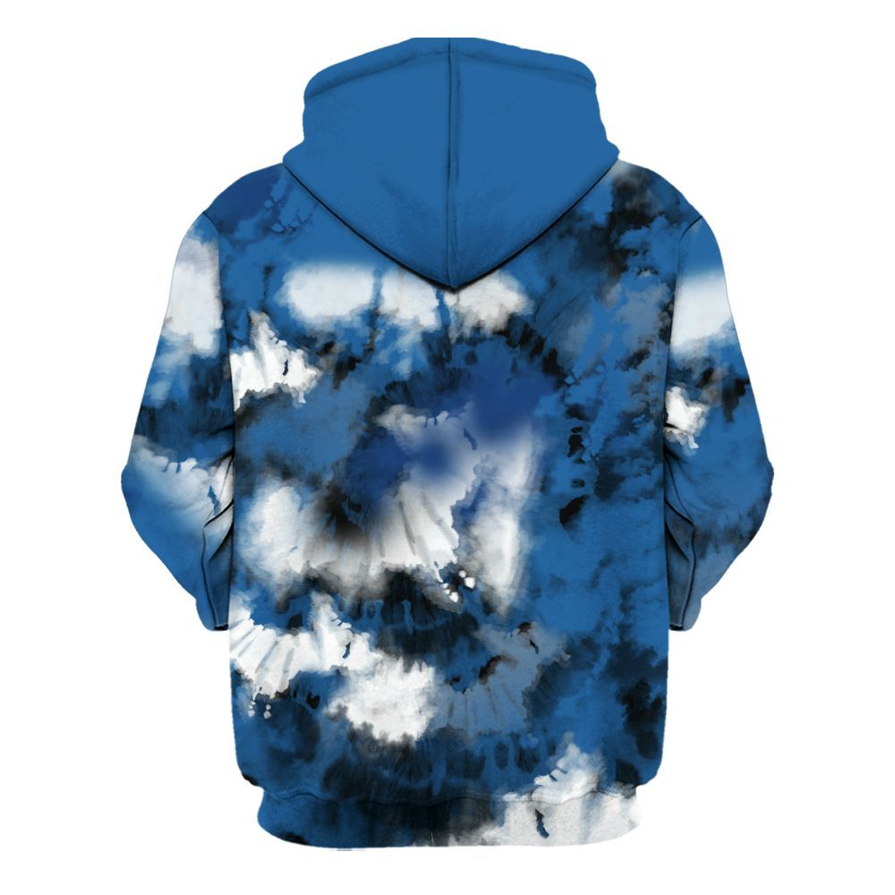 Hoodie To Match French Blue 13s - SNEAKER Girl Money Drip Tie Dye All Over Print