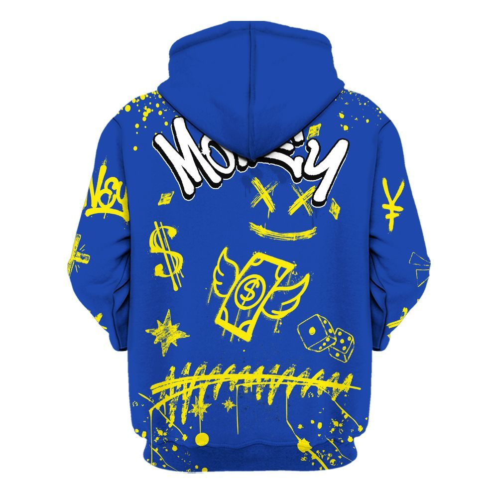 Hoodie To Match Laney 14s - Everybody Paid In Full Crayon All Over Print