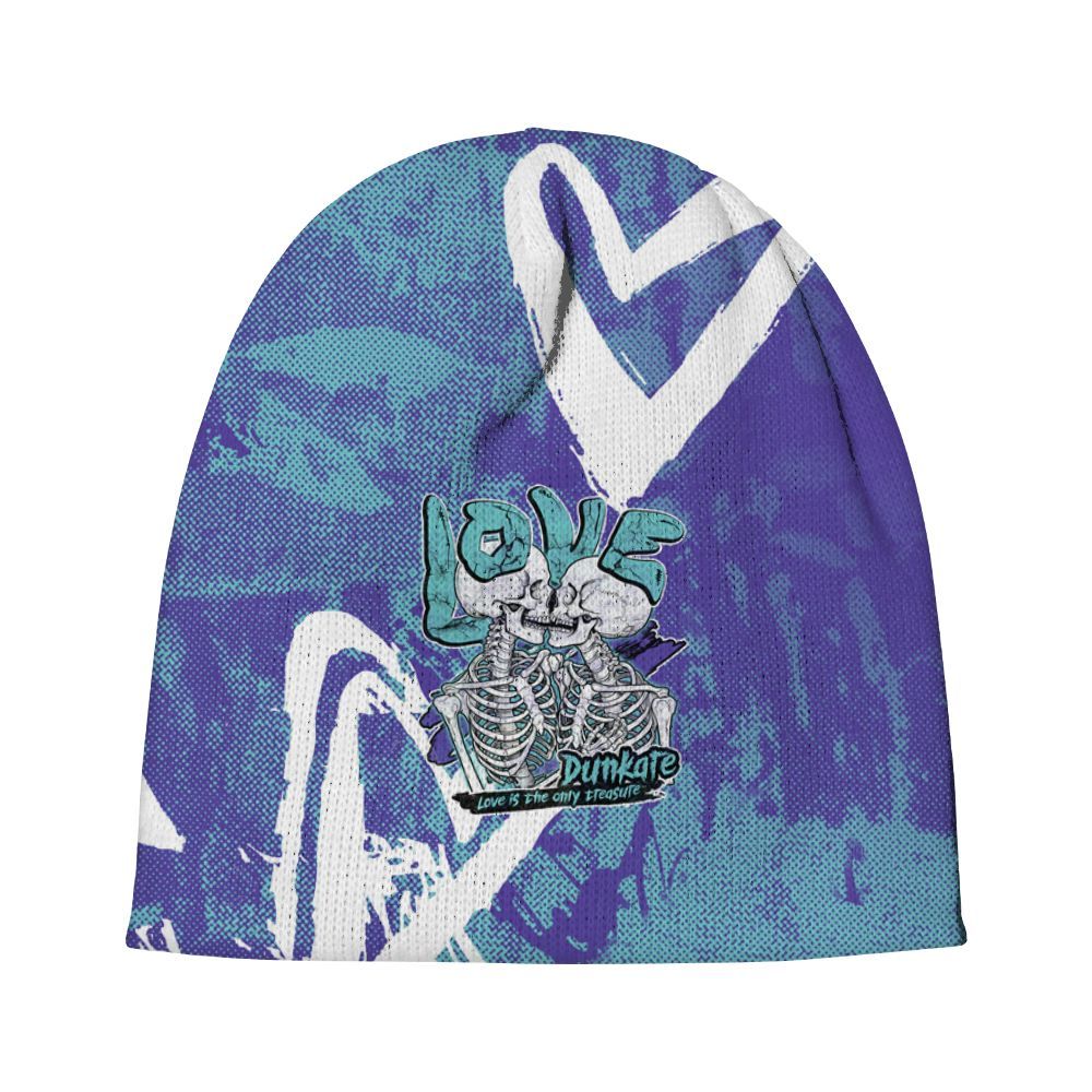 Beanie Hat To Match Low Hornets 1s - Skull Love Graphic